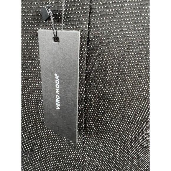 Vero Moda Women's Kanva Black/Silver Tube Calf Dress Size XL Sleeveless - Picture 5 of 7